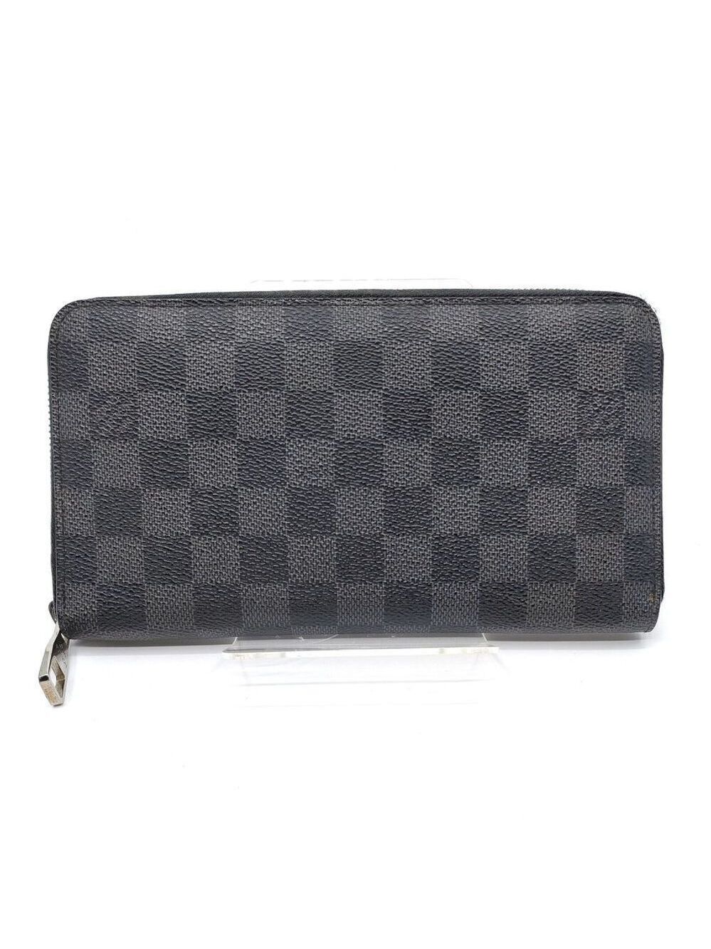 Authentic Louis Vuitton Damier Graphite Zippy Organizer Wallet